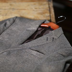Men's JCREW Blazer - Brown Herringbone